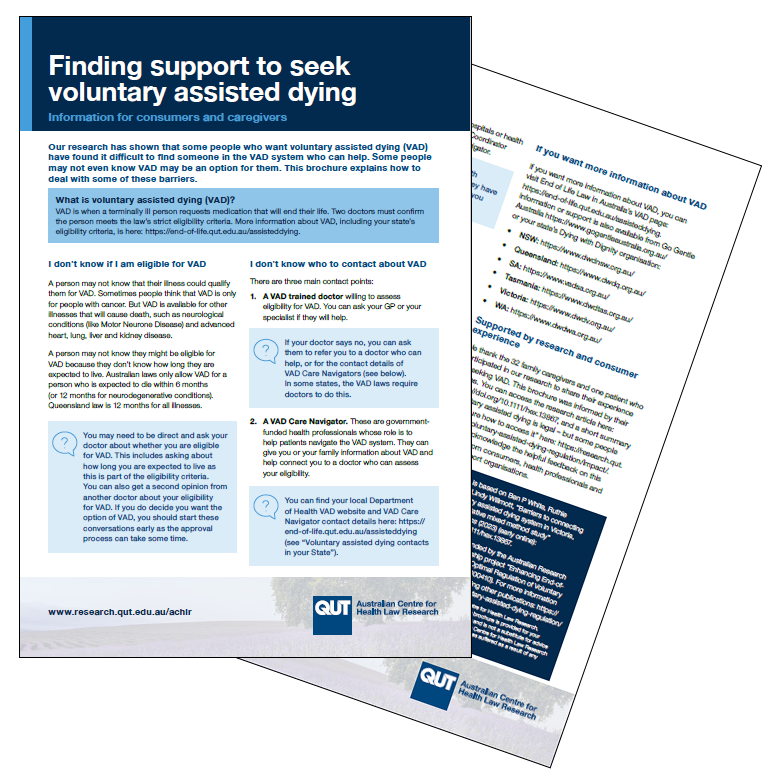 Finding support to seek voluntary assisted dying (ACHLR)