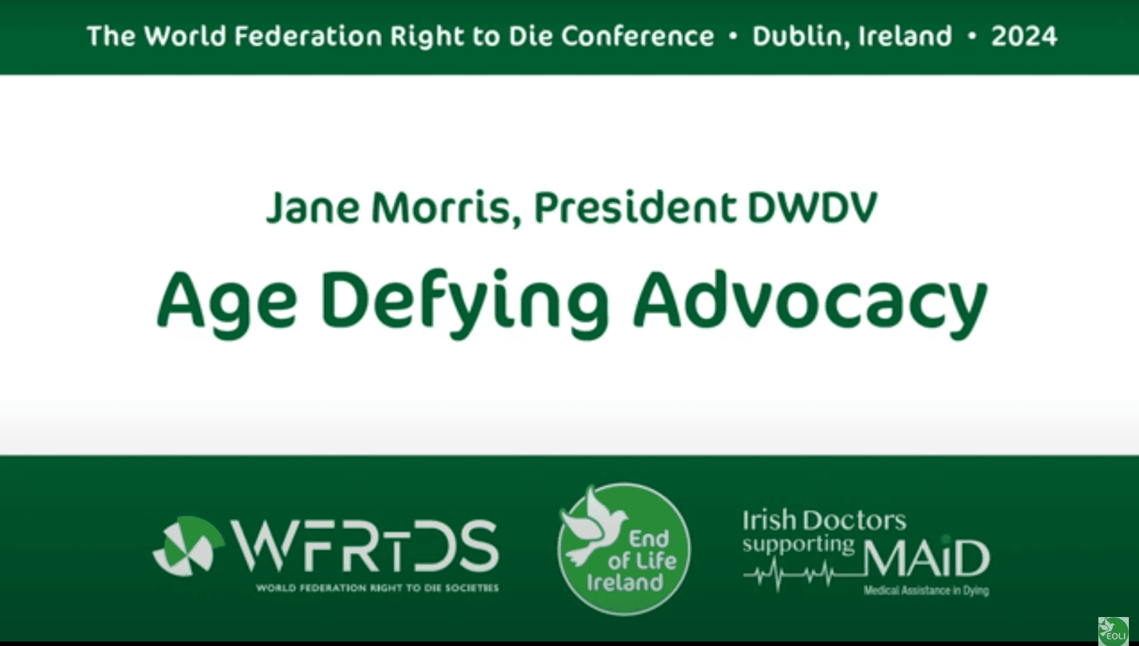 Age Defying Advocacy – Presentation by Jane Morris